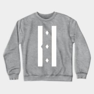 White columns with diamond details Crewneck Sweatshirt